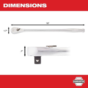 Milwaukee 48 - 22 - 9050 1/2in Drive 18in Ratchet - Mississauga Hardware Centre Inc