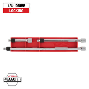 Milwaukee 48 - 22 - 9360 3pc 1/4” Drive Locking Extension Set - Mississauga Hardware Centre Inc
