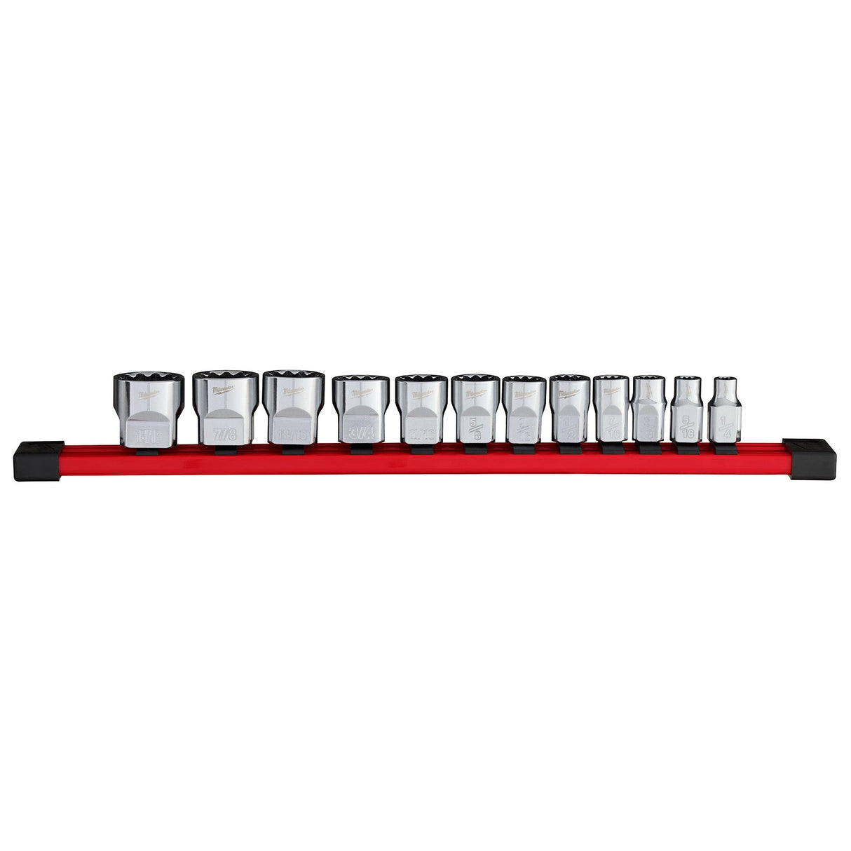 Milwaukee 48 - 22 - 9420 12pc 3/8" Drive 12 - Point SAE Socket Set - Mississauga Hardware Centre Inc