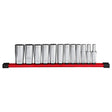 Milwaukee 48 - 22 - 9421 12pc 3/8” Drive 12 - Point Deep Well SAE Socket Set - Mississauga Hardware Centre Inc