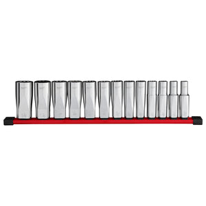 Milwaukee 48 - 22 - 9424 13pc 1/2” Drive 12 - Point Deep Well SAE Socket Set - Mississauga Hardware Centre Inc