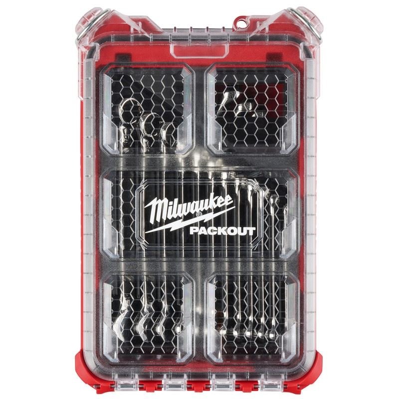 Milwaukee 48 - 22 - 9483 15pc Metric Combination Wrench Set with PACKOUT Compact Organizer - Mississauga Hardware Centre Inc