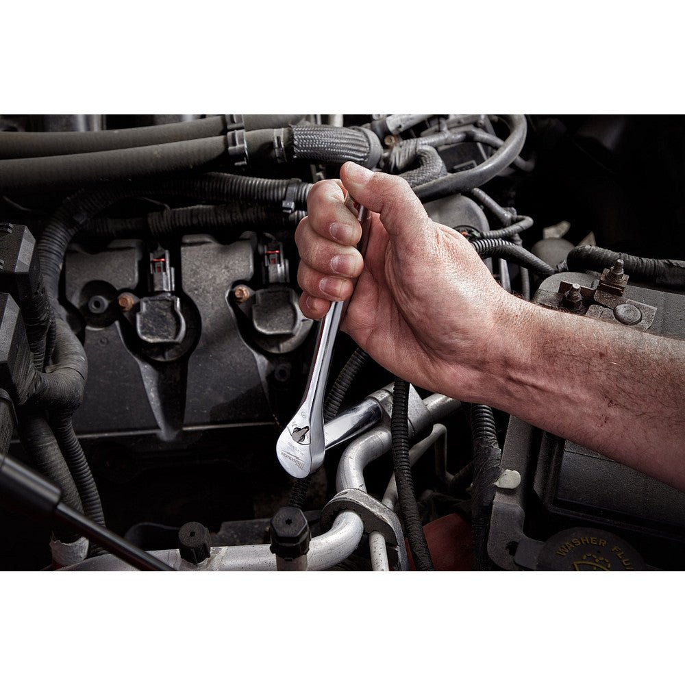 Milwaukee 48 - 22 - 9490 242pc. 1/4”, 3/8”, & 1/2” Drive Metric & SAE Ratchet & Socket Set with Trays for PACKOUT™ Drawer