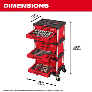 Milwaukee 48 - 22 - 9495 366pc. Master Mechanics Hand Tool Set with PACKOUT™ Drawers and Dolly - Mississauga Hardware Centre Inc
