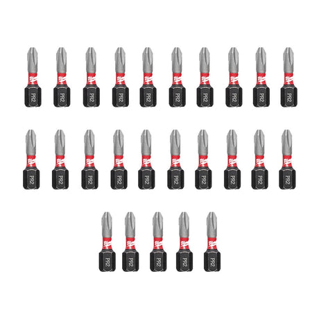 Milwaukee 48 - 32 - 4746 SHOCKWAVE™ PR2 x 1" Drywall Driver Bits - 25 Pack - Mississauga Hardware Centre Inc
