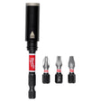 Milwaukee 48 - 32 - 7905 SHOCKWAVE™ Impact Duty 3in. Screw - Holding Bit Holder & Insert Bit Set (4Pc) - Mississauga Hardware Centre Inc