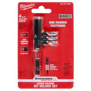 Milwaukee 48 - 32 - 7905 SHOCKWAVE™ Impact Duty 3in. Screw - Holding Bit Holder & Insert Bit Set (4Pc) - Mississauga Hardware Centre Inc