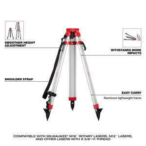 Milwaukee 48 - 35 - 3700 Rotary Laser Tripod - Mississauga Hardware Centre Inc