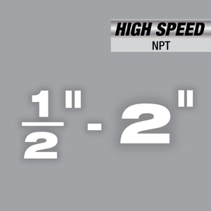 Milwaukee 48 - 36 - 1060 1/2" - 2" High Speed NPT Portable Pipe Threading Forged Aluminum Die Head Kit - Mississauga Hardware Centre Inc