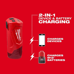 MILWAUKEE 48 - 59 - 1211 M12™ TOP - OFF™ Power Supply and Charger - Mississauga Hardware Centre Inc