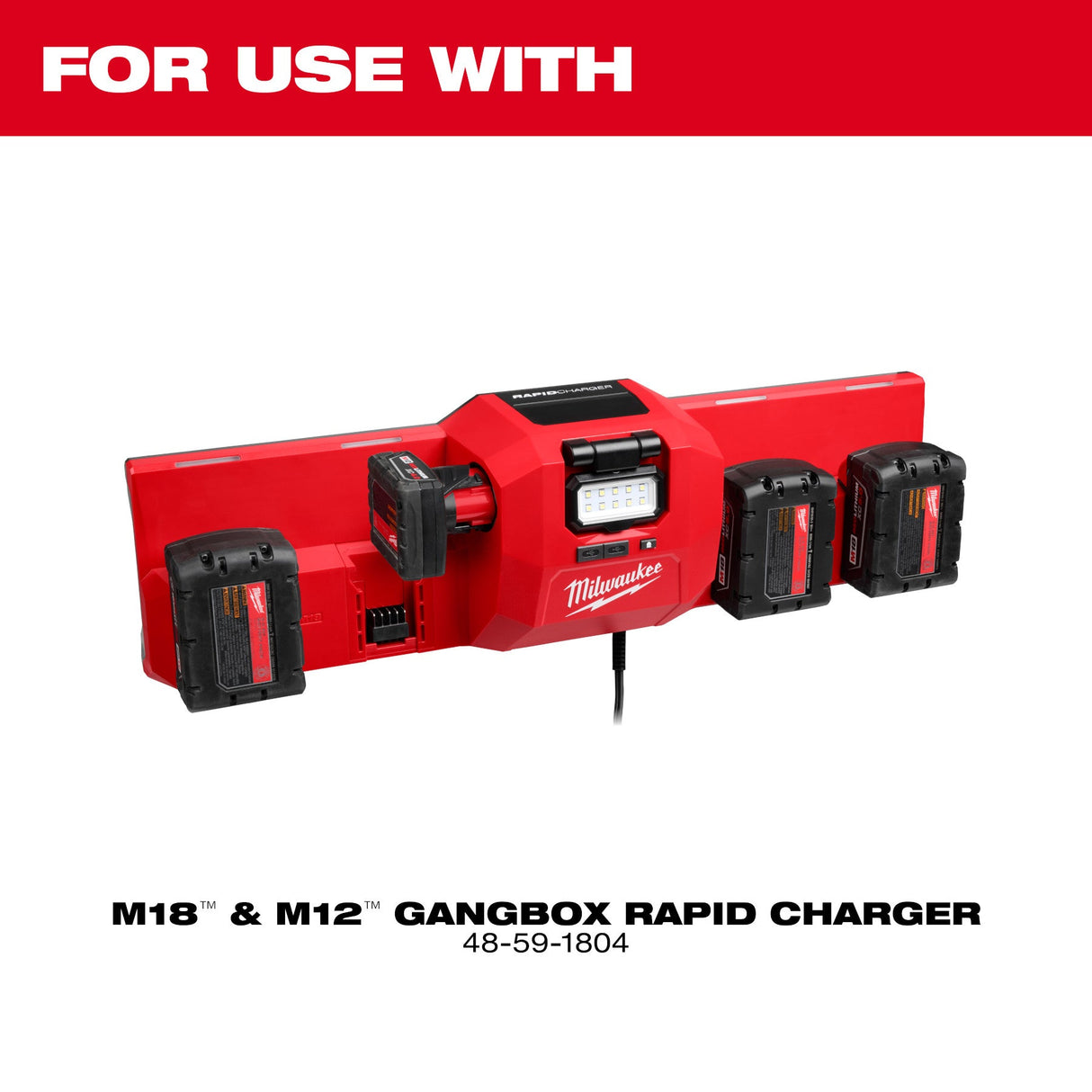 Milwaukee 48 - 59 - 1804 M18™ and M12™ Gangbox Rapid Charger - Mississauga Hardware Centre Inc