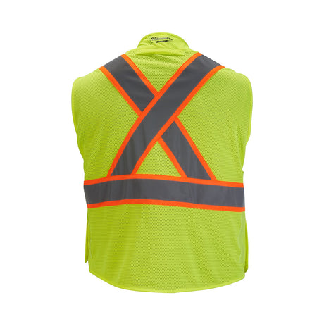 Milwaukee 48 - 73 - 5172 Class 2 Breakaway High Visibility Yellow Mesh Safety Vest - L/XL (CSA) - Mississauga Hardware Centre Inc