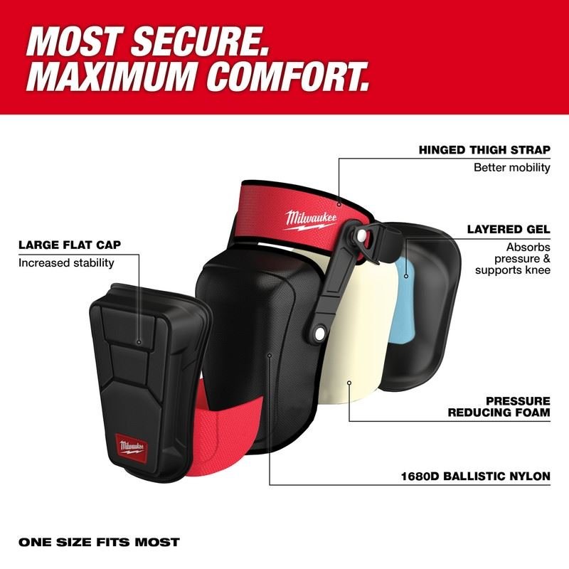 Milwaukee 48 - 73 - 6051 Stabilizer Performance Knee Pad - Mississauga Hardware Centre Inc