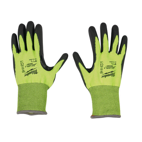 Milwaukee 48 - 73 - 8942 High Visibility Cut Level 4 Polyurethane Dipped (Large) - Mississauga Hardware Centre Inc