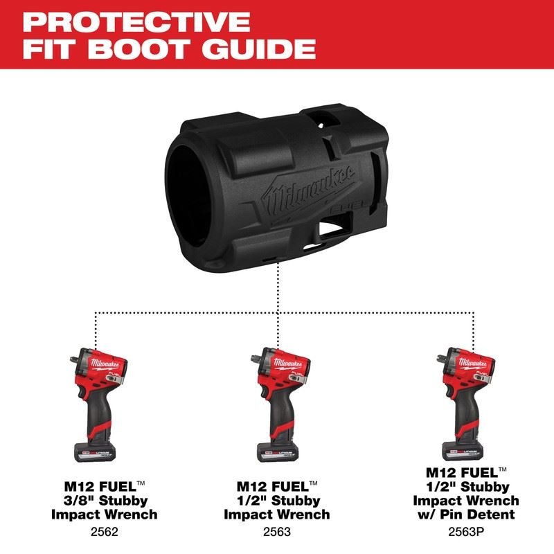 Milwaukee 49 - 16 - 2562 M12 FUEL Stubby Impact Wrench Protective Boot - Mississauga Hardware Centre Inc