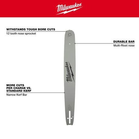 Milwaukee 49 - 16 - 2755 20" .325" Pitch, .050" Gauge Guide Bar - Mississauga Hardware Centre Inc
