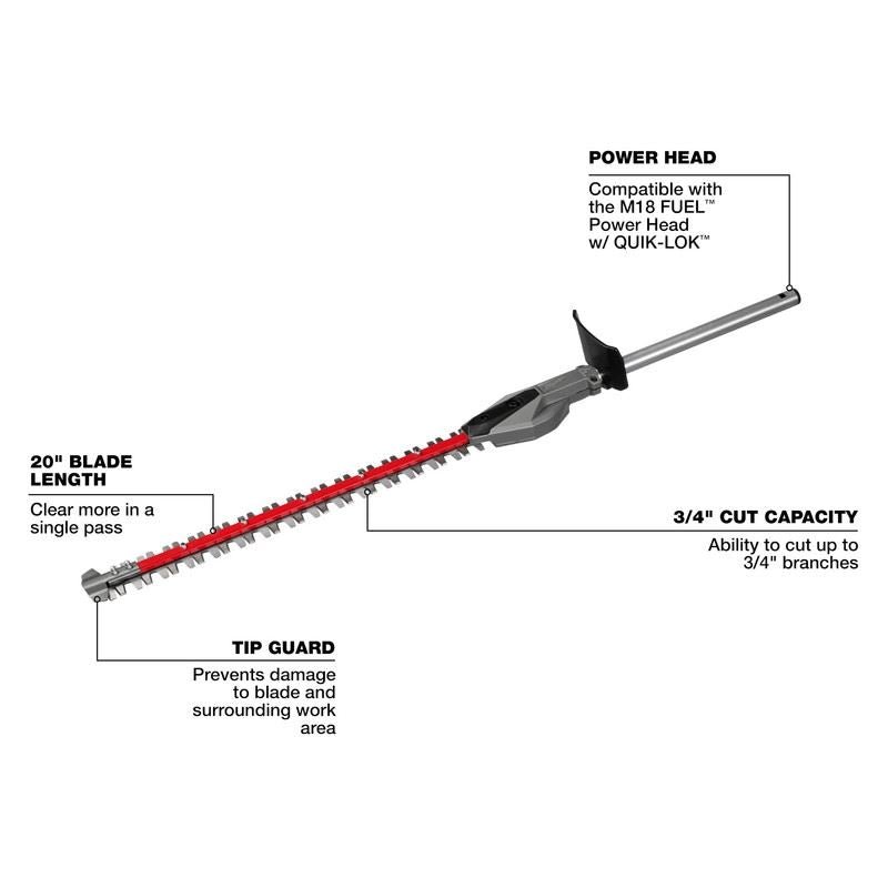 Milwaukee 49 - 16 - 2796 M18 FUEL QUIK - LOK Hedge Trimmer Attachment - Mississauga Hardware Centre Inc