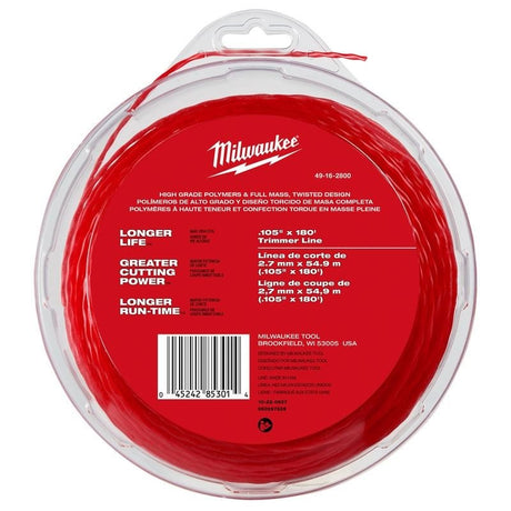 Milwaukee 49 - 16 - 2800 .105" x 180' Trimmer Line - Mississauga Hardware Centre Inc