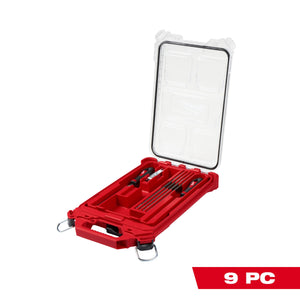 Milwaukee 49 - 16 - 2880 9pc Saw Chain Sharpening Set with PACKOUT™ Low - Profile Compact Organizer - Mississauga Hardware Centre Inc
