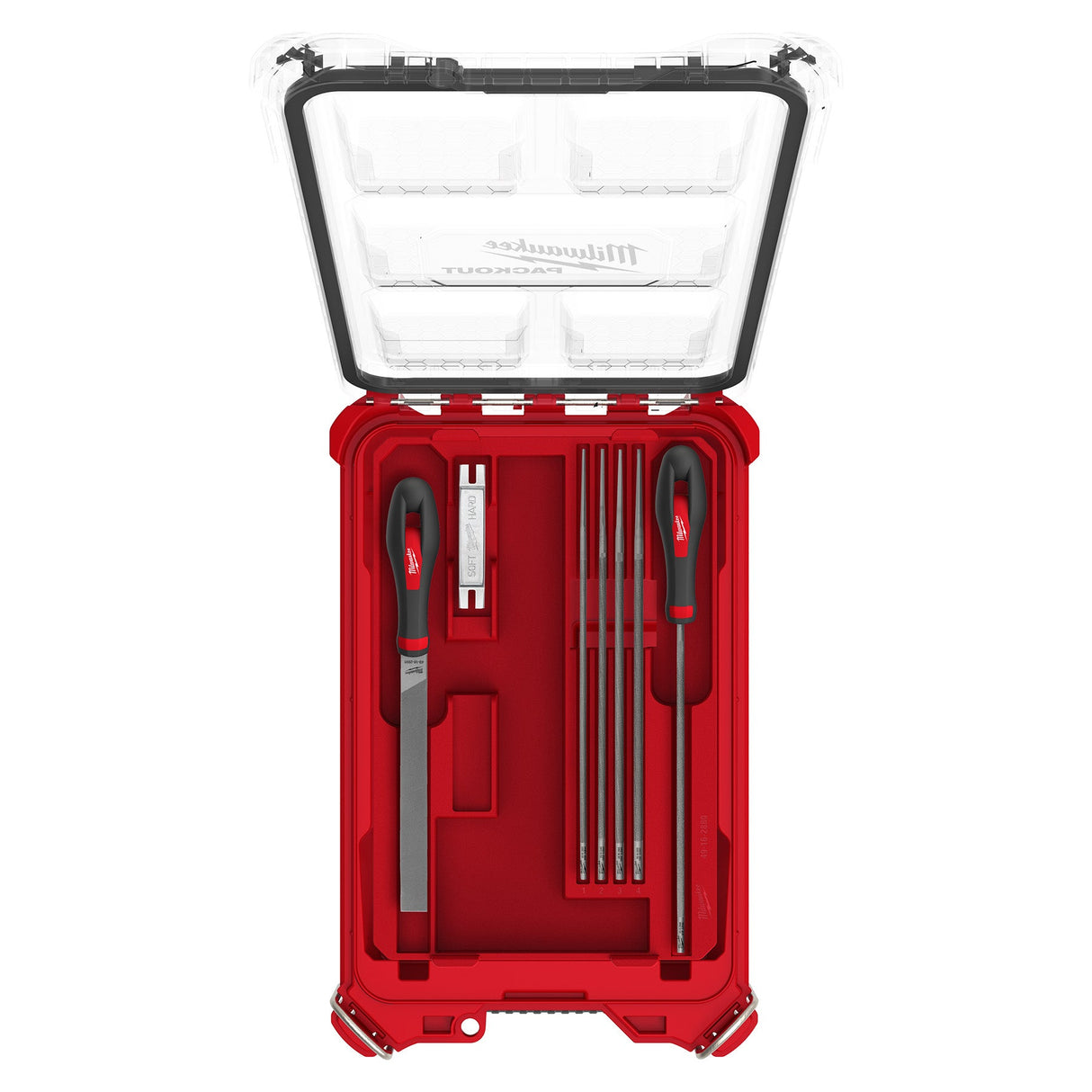 Milwaukee 49 - 16 - 2880 9pc Saw Chain Sharpening Set with PACKOUT™ Low - Profile Compact Organizer - Mississauga Hardware Centre Inc