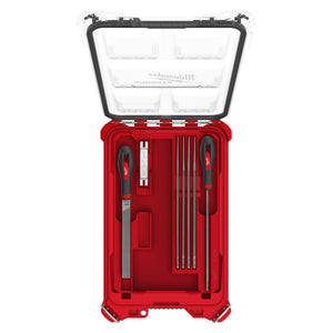 Milwaukee 49 - 16 - 2880 9pc Saw Chain Sharpening Set with PACKOUT™ Low - Profile Compact Organizer - Mississauga Hardware Centre Inc