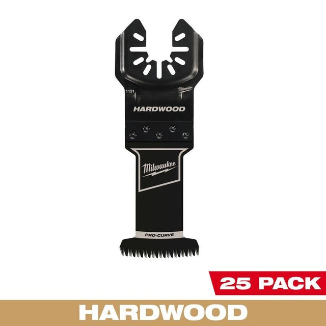 Milwaukee 49 - 25 - 1138 MILWAUKEE OPEN - LOK 1 - 3/8in HCS Japanese Tooth PRO - CURVE Hardwood Multi - Tool Blades 25PK - Mississauga Hardware Centre Inc