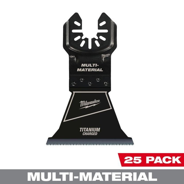 Milwaukee 49 - 25 - 1248 MILWAUKEE OPEN - LOK 2 - 1/2in TITANIUM CHARGED Bi - Metal Multi - Material Multi - Tool Blades 25PK - Mississauga Hardware Centre Inc