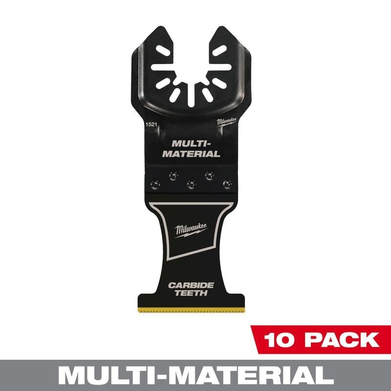 Milwaukee 49 - 25 - 1529 MILWAUKEE OPEN - LOK 1 - 3/8in Carbide Teeth Multi - Material Multi - Tool Blades 10PK - Mississauga Hardware Centre Inc