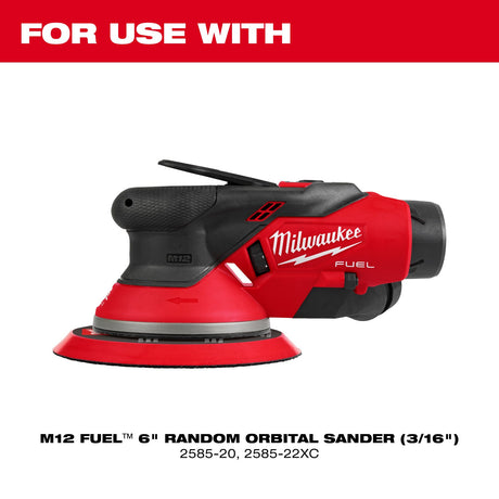 Milwaukee 49 - 36 - 2584 6" Hook & Loop Random Orbital Sander Backing Pad - Firm - Mississauga Hardware Centre Inc