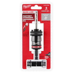 Milwaukee 49 - 56 - 7545 5PC 3/8" QUIK - LOK™ Arbor Set (5PC) - Mississauga Hardware Centre Inc