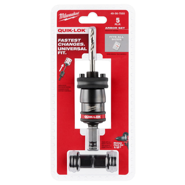 Milwaukee 49 - 56 - 7555 5PC 7/16" QUIK - LOK™ Arbor Set - Mississauga Hardware Centre Inc