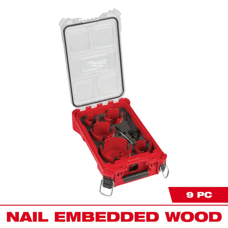 Milwaukee 49 - 56 - 9295 9 PC BIG HAWG™ with Carbide Teeth Hole Saw Kit w/ PACKOUT™ Compact Organizer - Mississauga Hardware Centre Inc