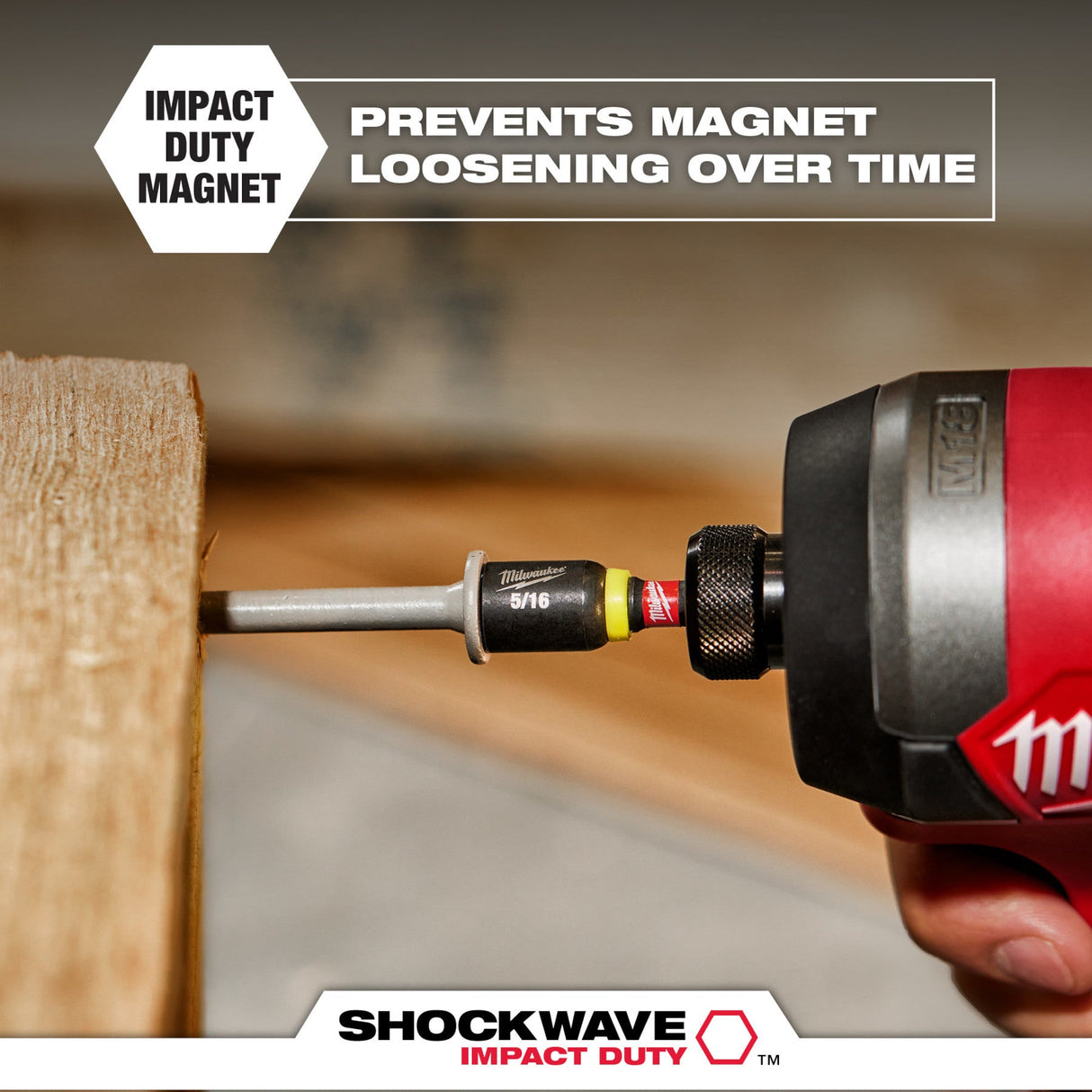 Milwaukee 49 - 66 - 4538 9/16" x 2 - 9/16" Magnetic Nut Driver - SHOCKWAVE Impact Duty - Mississauga Hardware Centre Inc