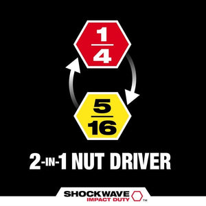 Milwaukee 49 - 66 - 4542 SHOCKWAVE Impact Duty QUIK CLEAR 2 - in - 1 Magnetic Nut Drivers - Mississauga Hardware Centre Inc