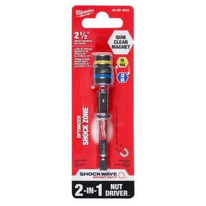 Milwaukee 49 - 66 - 4543 SHOCKWAVE 5/16in - 3/8in Impact Duty QUIK CLEAR 2 - in - 1 Magnetic Nut Drivers - Mississauga Hardware Centre Inc