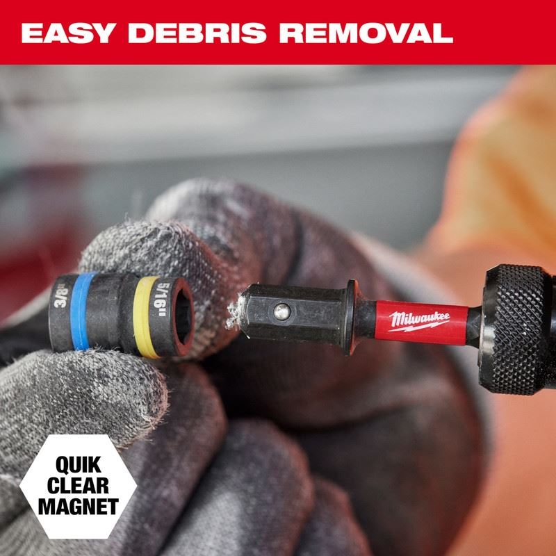 Milwaukee 49 - 66 - 4565 SHOCKWAVE Impact Duty QUIK - CLEAR 2 - in - 1 Magnetic Nut Driver Set 2PC - Mississauga Hardware Centre Inc