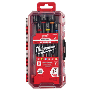 Milwaukee 49 - 66 - 4567 SHOCKWAVE Impact Duty™ 6" Magnetic Nut Driver Set 6PC - Mississauga Hardware Centre Inc