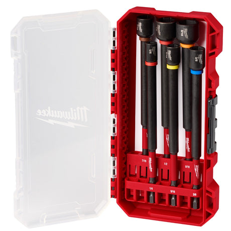 Milwaukee 49 - 66 - 4567 SHOCKWAVE Impact Duty™ 6" Magnetic Nut Driver Set 6PC - Mississauga Hardware Centre Inc
