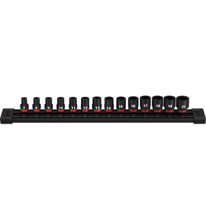 Milwaukee 49 - 66 - 7007 14PC SHOCKWAVE Impact Duty™ 3/8" Drive Metric Standard 6 Point Socket Set - Mississauga Hardware Centre Inc