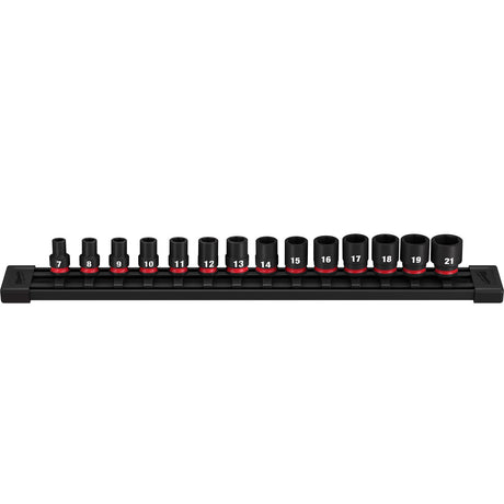 Milwaukee 49 - 66 - 7007 14PC SHOCKWAVE Impact Duty™ 3/8" Drive Metric Standard 6 Point Socket Set - Mississauga Hardware Centre Inc