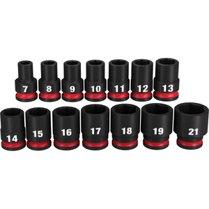 Milwaukee 49 - 66 - 7007 14PC SHOCKWAVE Impact Duty™ 3/8" Drive Metric Standard 6 Point Socket Set - Mississauga Hardware Centre Inc