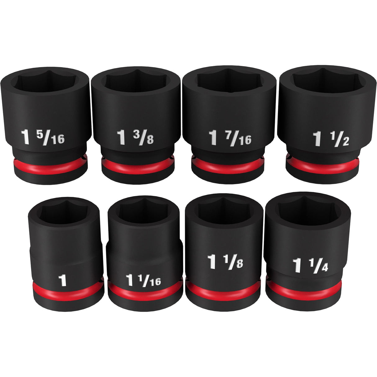 Milwaukee 49 - 66 - 7017 8PCSHOCKWAVE Impact Duty™ 3/4" Drive SAE Standard 6 Point Socket Set - Mississauga Hardware Centre Inc