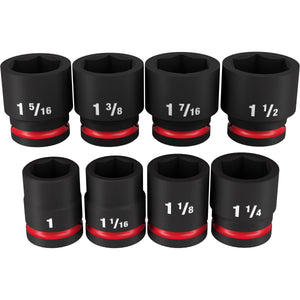Milwaukee 49 - 66 - 7017 8PCSHOCKWAVE Impact Duty™ 3/4" Drive SAE Standard 6 Point Socket Set - Mississauga Hardware Centre Inc
