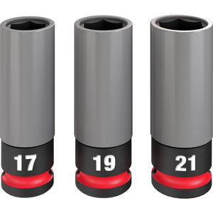 Milwaukee 49 - 66 - 7830 SHOCKWAVE Impact Duty™ 1/2 Drive Metric 3PC Lug Nut Wheel Socket Set - Mississauga Hardware Centre Inc