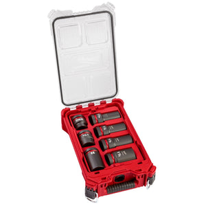 Milwaukee 49 - 66 - 7840 SHOCKWAVE Impact Duty™ 1” Drive 7PC MM & SAE Wheel Service Socket PACKOUT™ Set - Mississauga Hardware Centre Inc