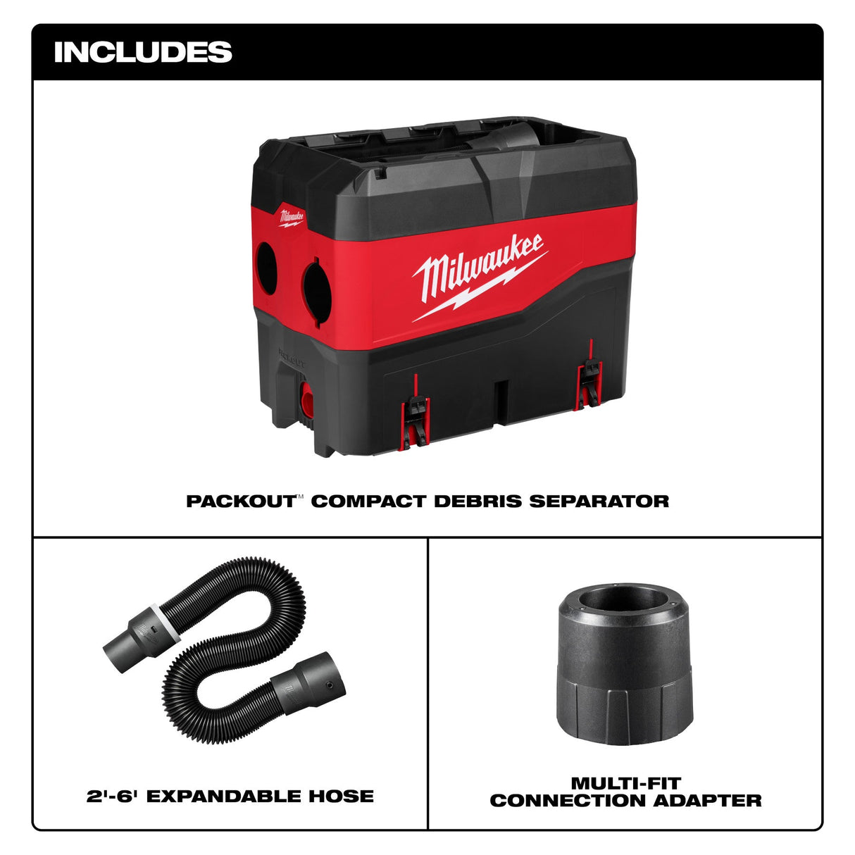 Milwaukee 49 - 90 - 2200 PACKOUT™ Compact Debris Separator - Mississauga Hardware Centre Inc