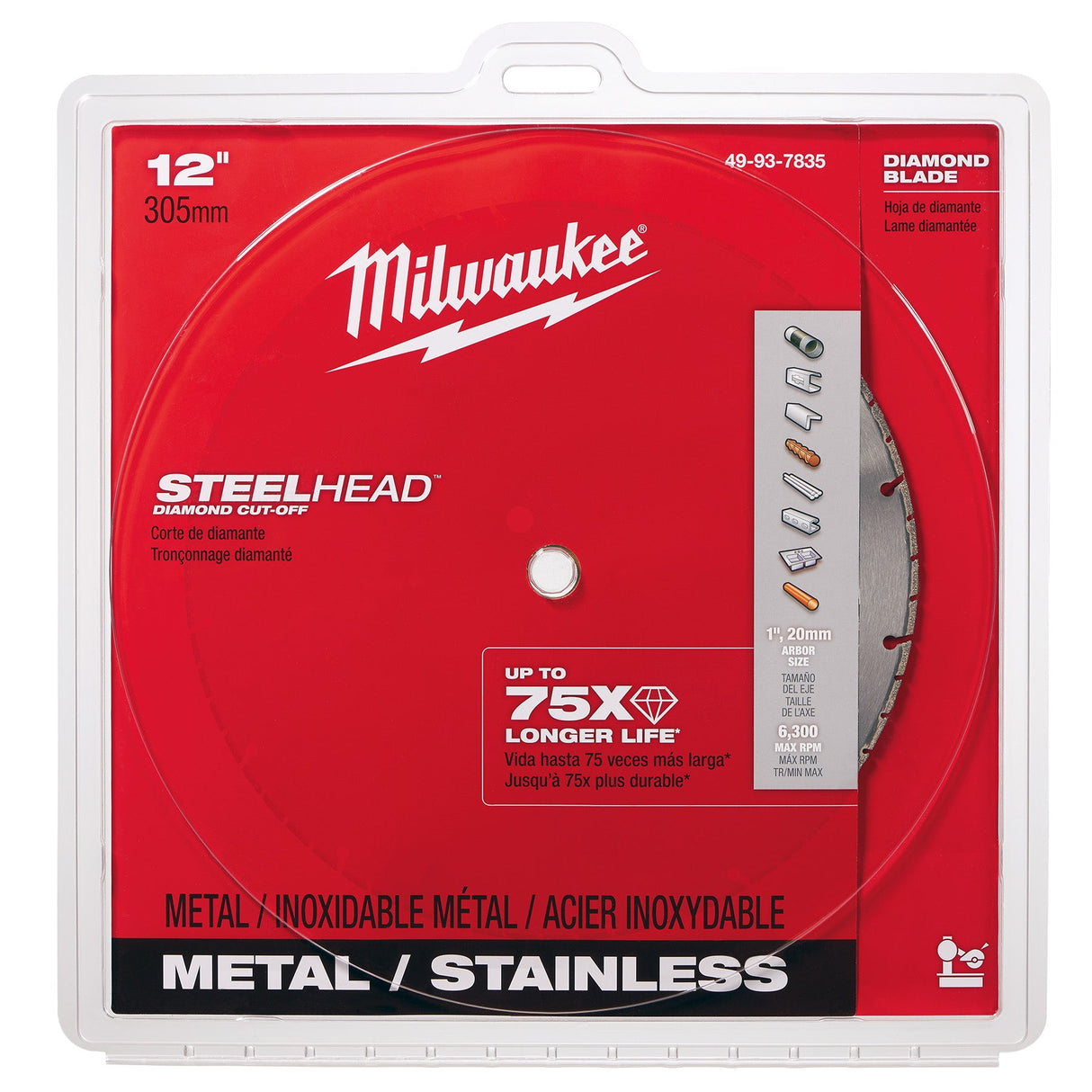 Milwaukee 49 - 93 - 7835 12" STEELHEAD™ Diamond Cut - Off - Mississauga Hardware Centre Inc