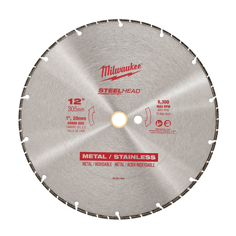 Milwaukee 49 - 93 - 7835 12" STEELHEAD™ Diamond Cut - Off - Mississauga Hardware Centre Inc