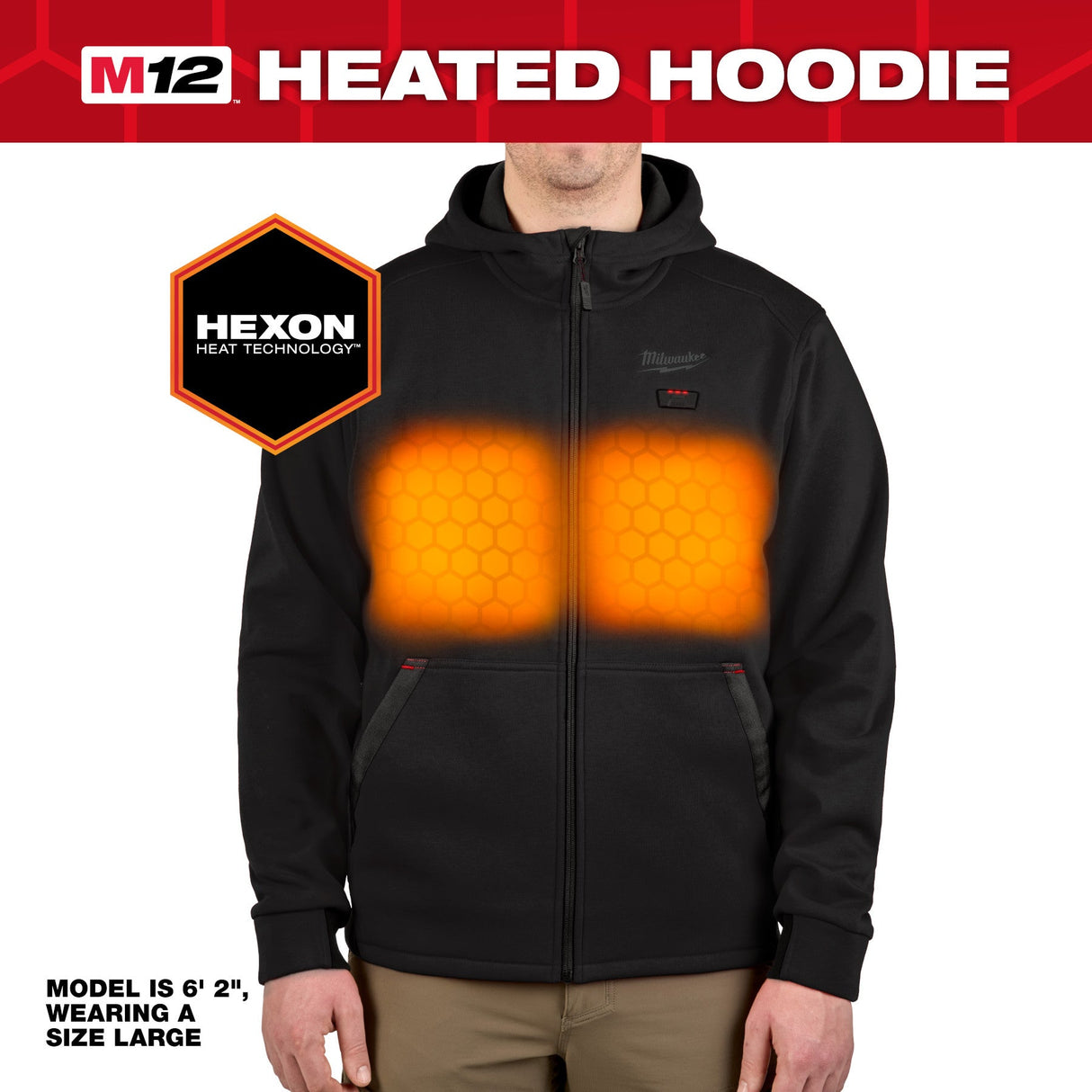 Milwaukee M12 Heated Hoodie - Black - Mississauga Hardware Centre Inc