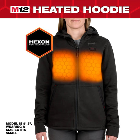 Milwaukee M12™ Women's Heated Hoodie - Black - Mississauga Hardware Centre Inc
